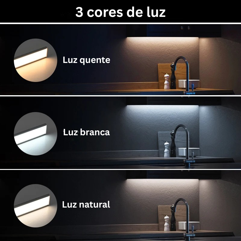 Lâmpada LED Noturna Sem Fio com Sensor de Movimento