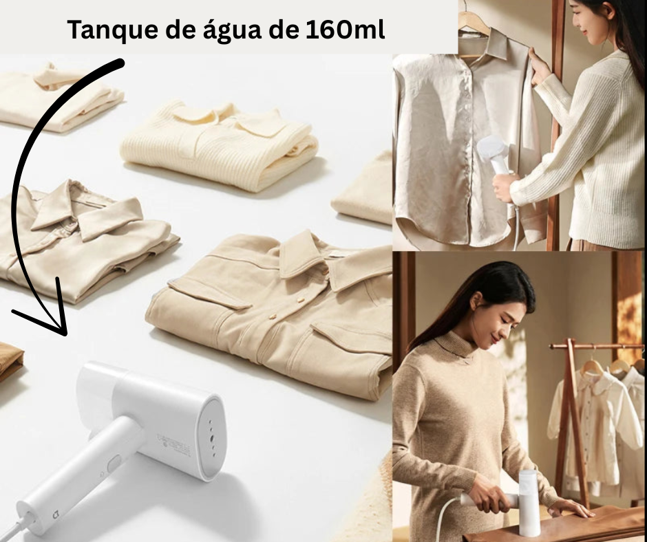 👕💨 Xiaomi Mijia Vaporizador de Roupas Portátil e Dobrável