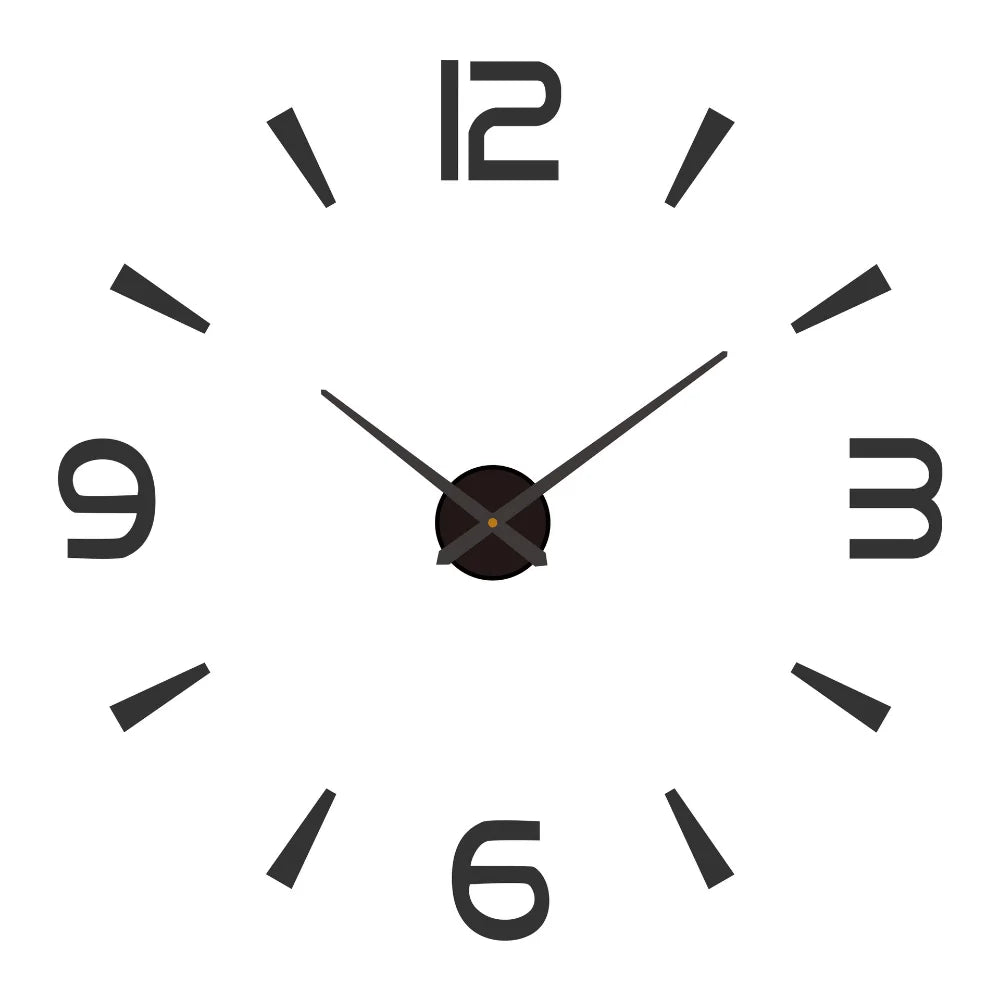 🕰️✨ Relógio de Parede Adesivo com Números Fluorescentes