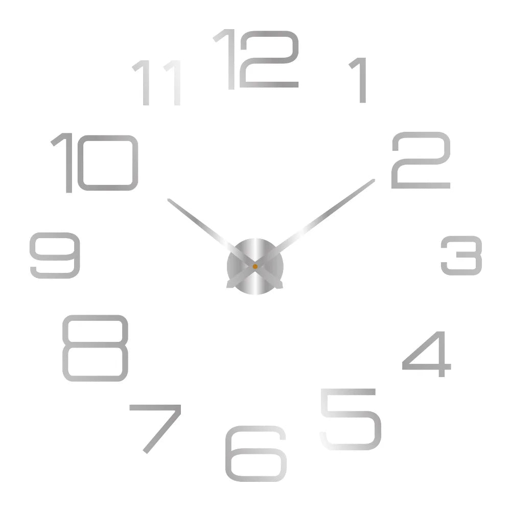 🕰️✨ Relógio de Parede Adesivo com Números Fluorescentes