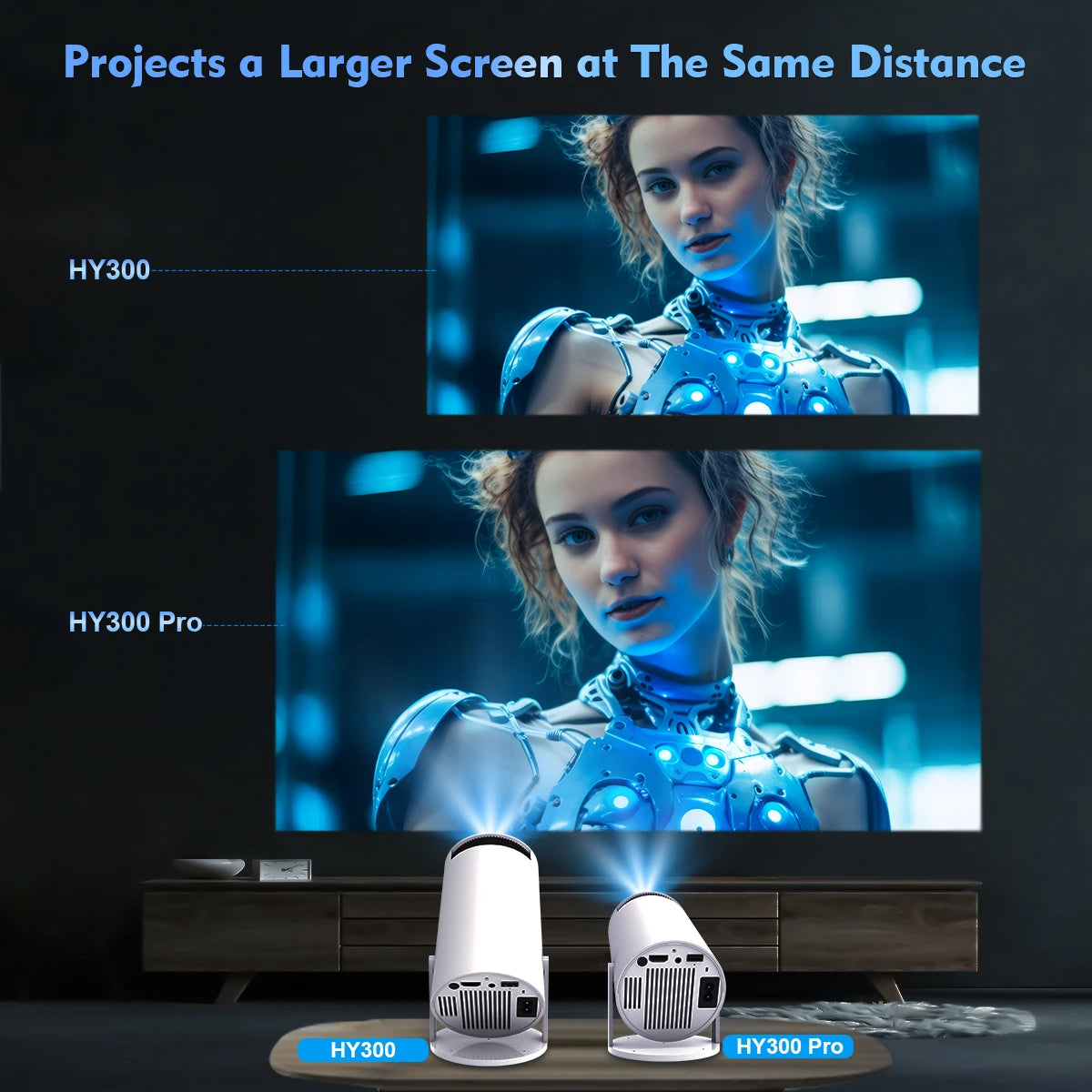 🎬✨ Projetor Magcubic HY300 Pro 4K