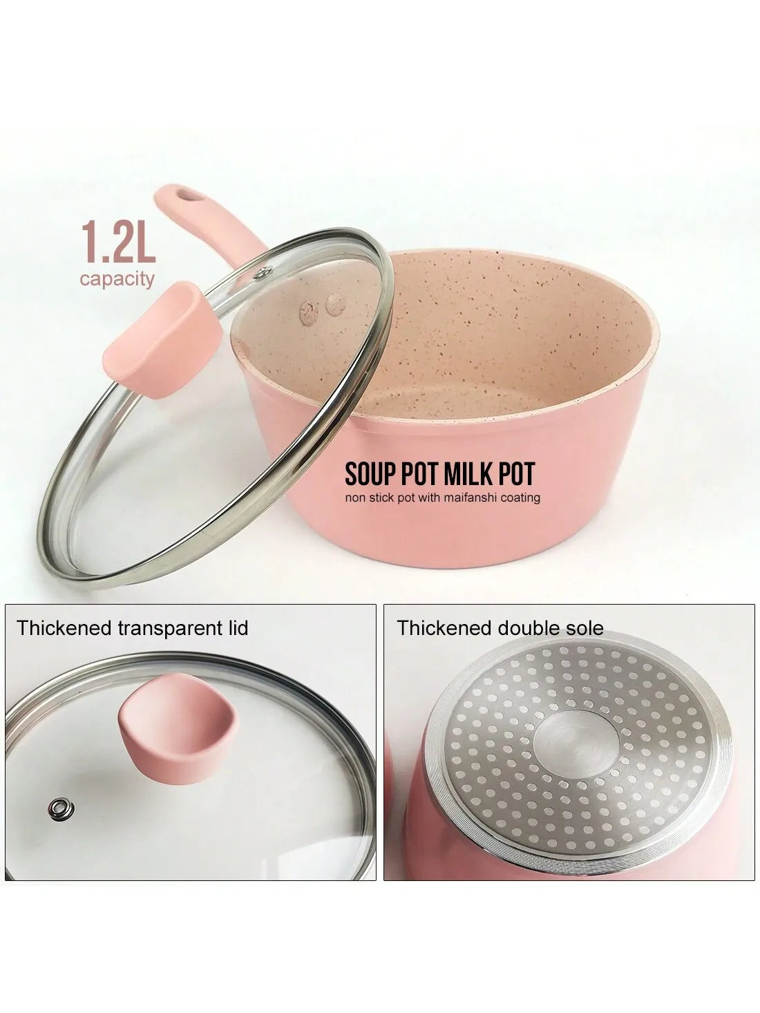 🍳 Conjunto de Panelas Rosa – Antiaderente e Super Fofo | Ideal para Cozinhar com Estilo
Design Cute | Fácil de Limpar | Ideal para Papinhas, Pão Sírio, Sopas e Muito Mais!