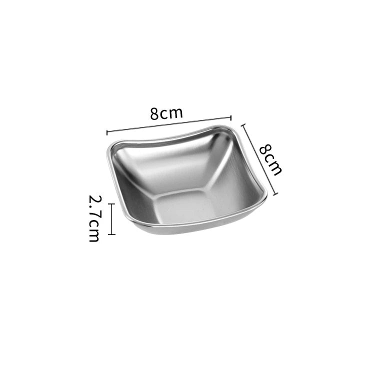 Molheira de Aço Inoxidável 304 – Ideal para Molhos, Churrasco, Sushi, Vinagre e Condimentos