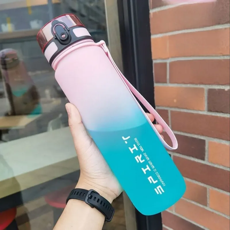đď¸ââď¸ Garrafa Esportiva com Capacidade de 500ML/1000ML â Motivacional, PortĂĄtil e Ă Prova de Vazamentos