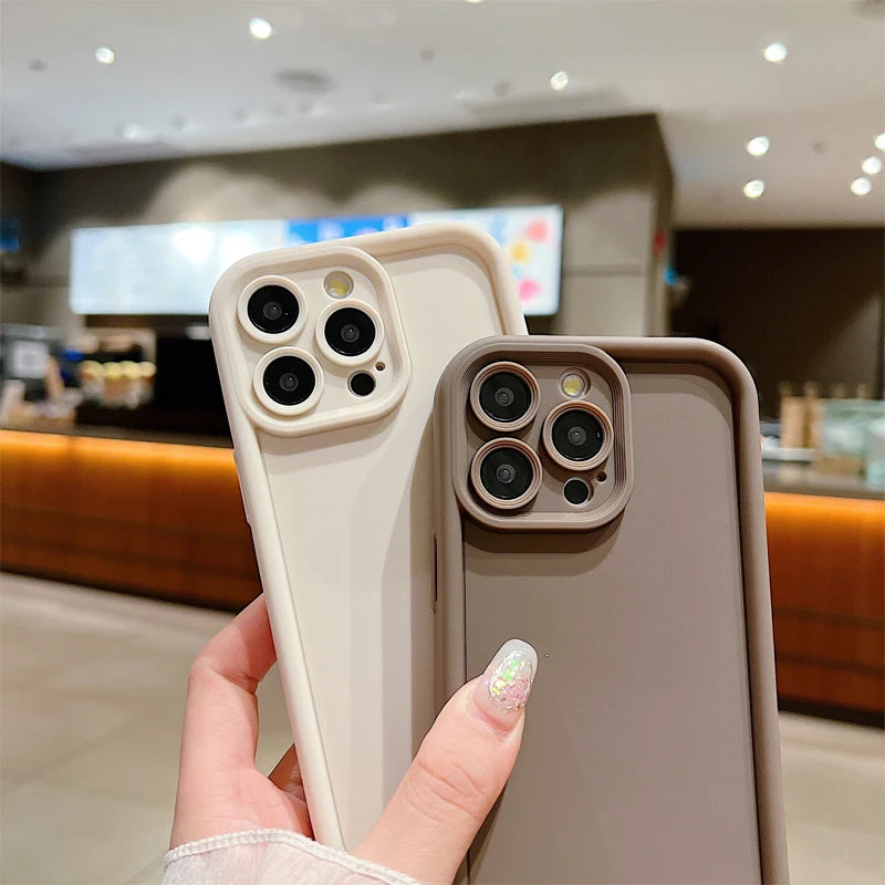 Capa de Luxo com Cordão para iPhone- Branco Gelo