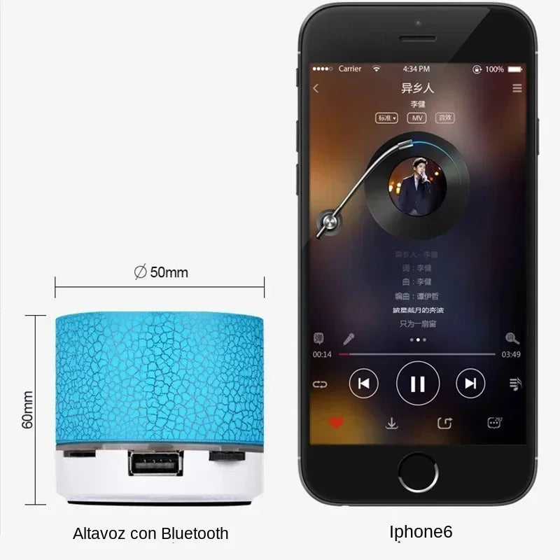 Mini Alto-Falante Bluetooth –Portátil Sem Fio