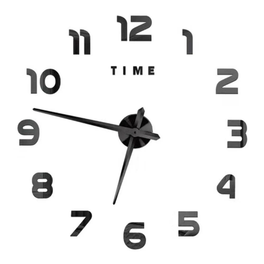 🕰️✨ Relógio de Parede Adesivo com Números Fluorescentes