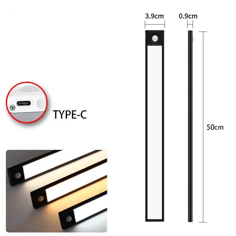 Lâmpada LED Noturna Sem Fio com Sensor de Movimento