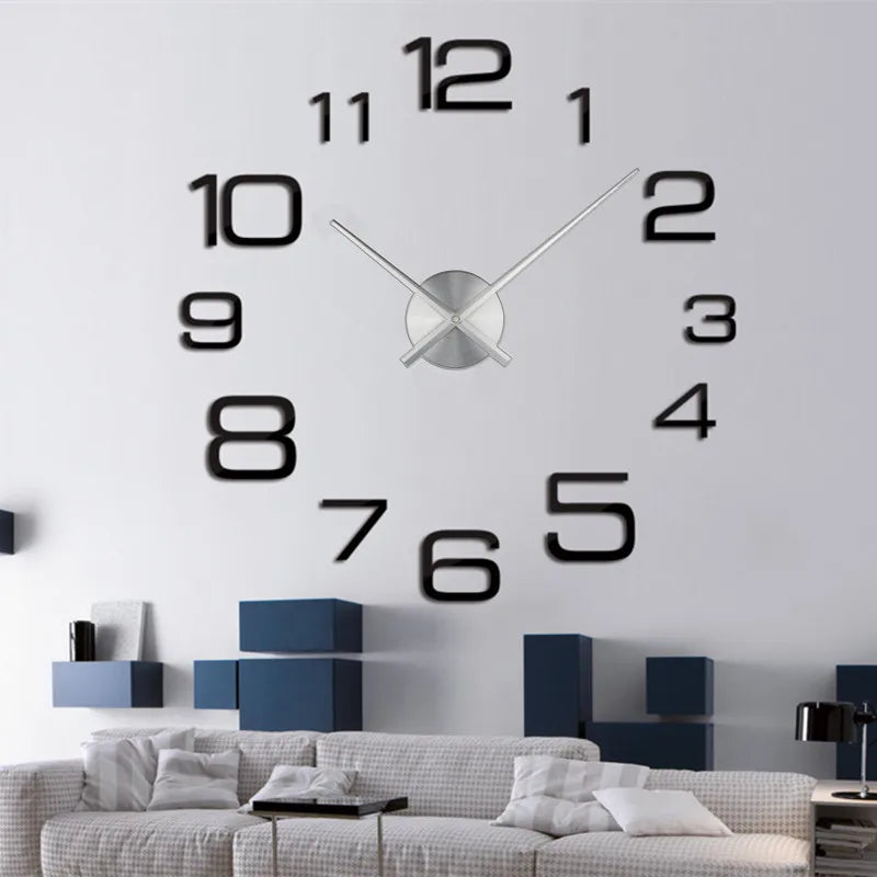 🕰️✨ Relógio de Parede Adesivo com Números Fluorescentes