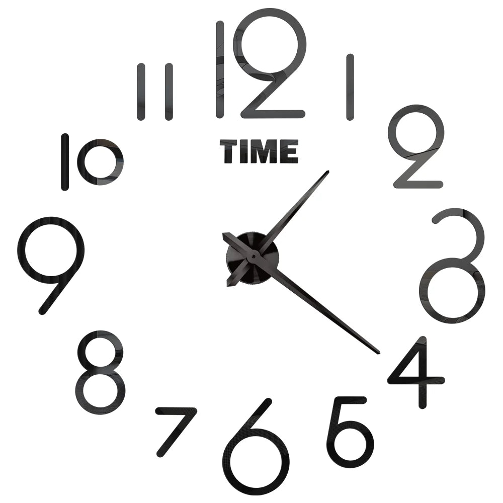 🕰️✨ Relógio de Parede Adesivo com Números Fluorescentes