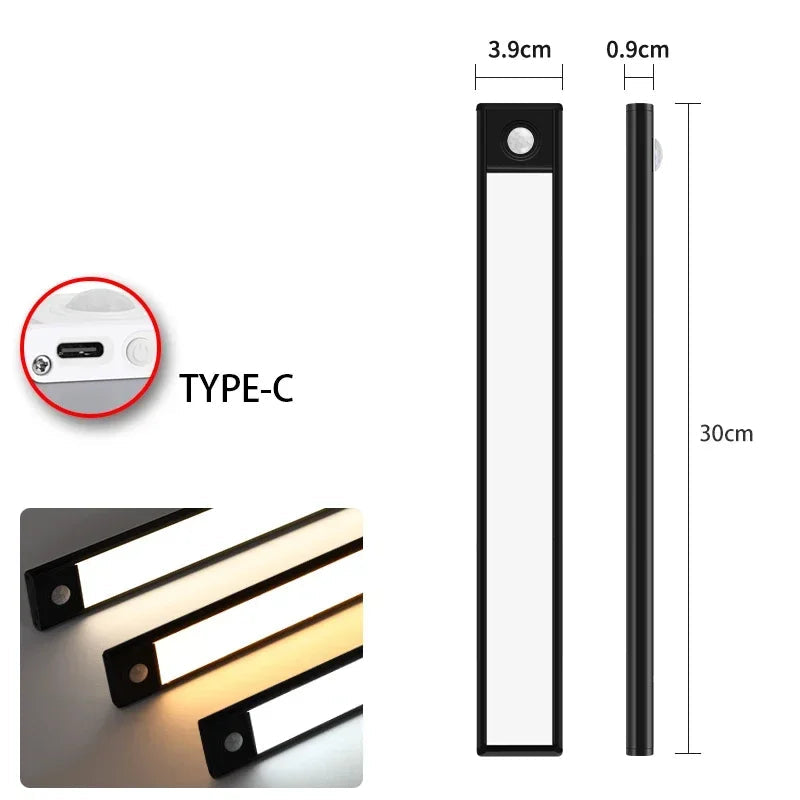 Lâmpada LED Noturna Sem Fio com Sensor de Movimento