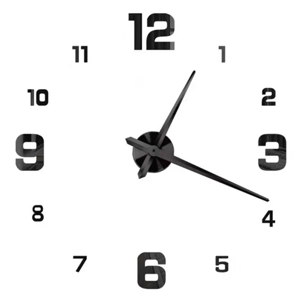 🕰️✨ Relógio de Parede Adesivo com Números Fluorescentes