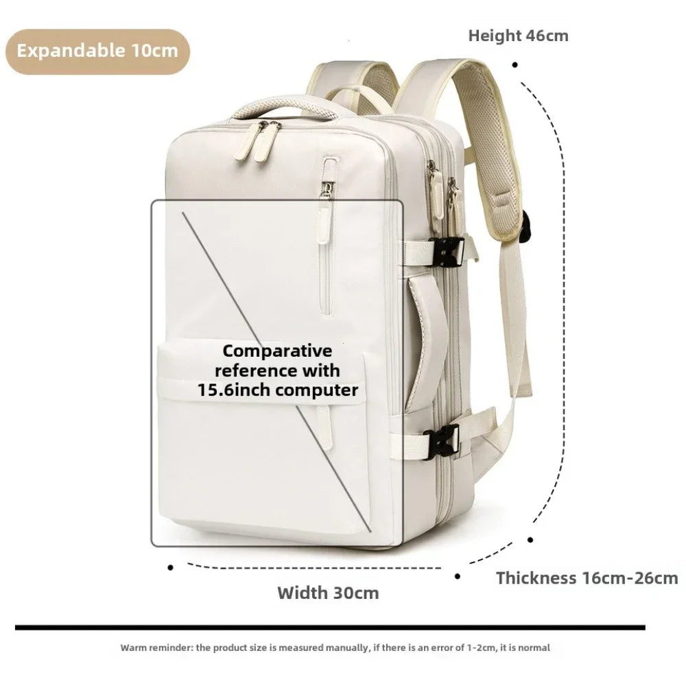 Mochila Expansível Ideal para Viagem - Vários Compartimentos para Organização e Conforto