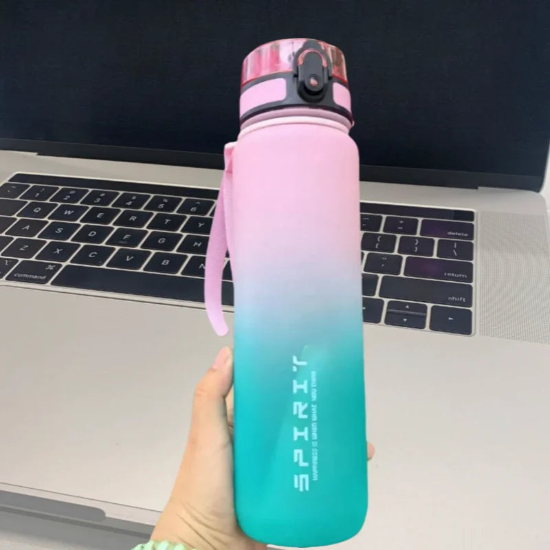 đď¸ââď¸ Garrafa Esportiva com Capacidade de 500ML/1000ML â Motivacional, PortĂĄtil e Ă Prova de Vazamentos