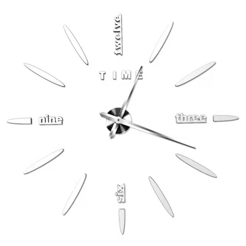 🕰️✨ Relógio de Parede Adesivo com Números Fluorescentes
