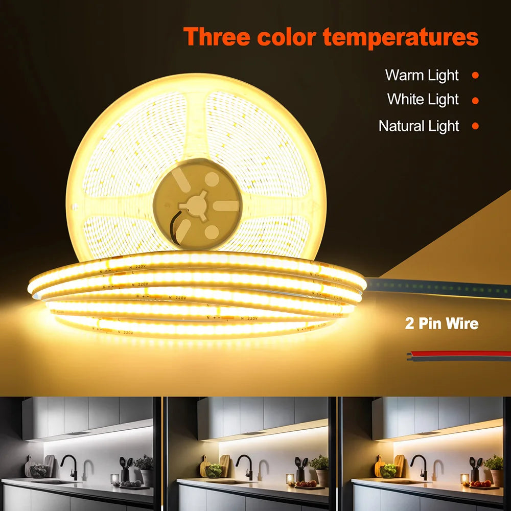 Fita de LED Iluminação Linear com Chip IC, Alta Luminisidade