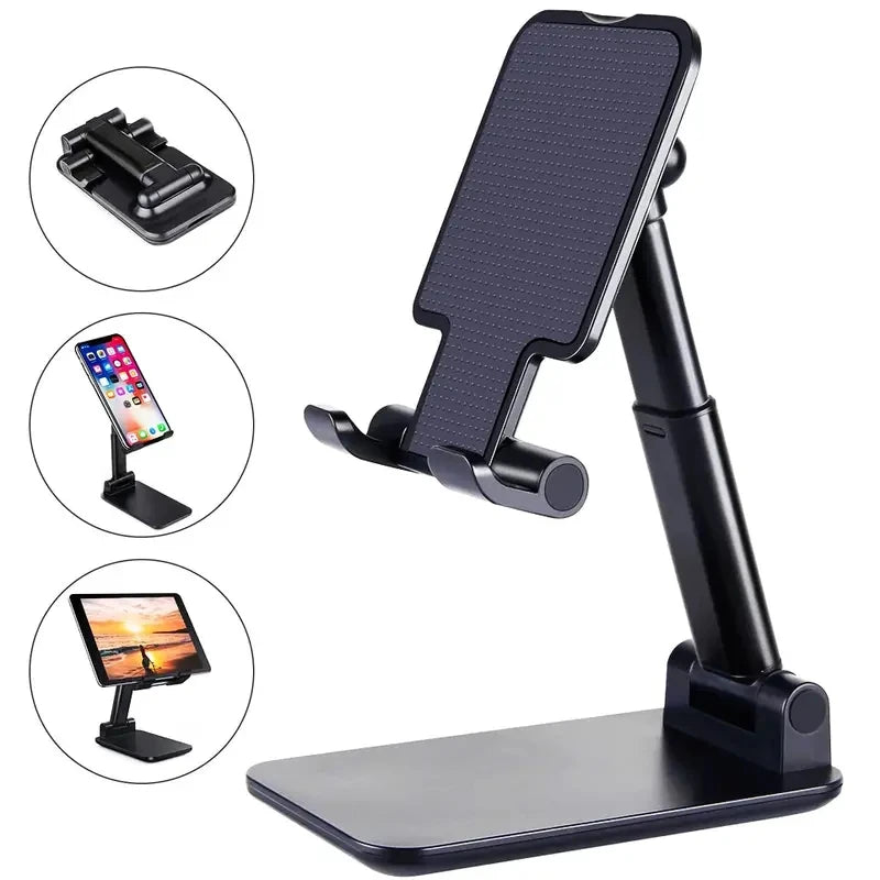 Suporte de Mesa Ajustável para Celular e Tablet – Compatível com iPhone, iPad, Xiaomi e Outros Dispositivos