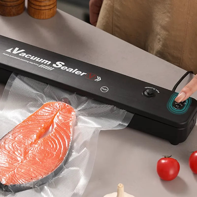 Seladora a Vácuo Automática para Alimentos – Máquina de Embalagem Doméstica
Conserva por mais tempo | Fácil de usar | Ideal para carnes, vegetais, frutas, grãos e muito mais!