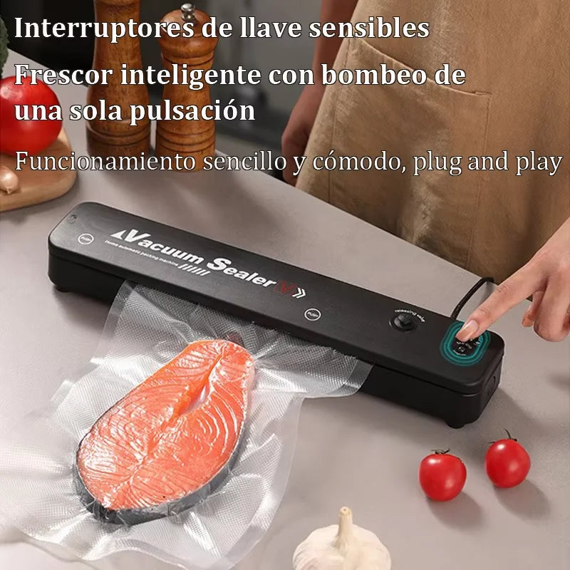 Seladora a Vácuo Automática para Alimentos – Máquina de Embalagem Doméstica
Conserva por mais tempo | Fácil de usar | Ideal para carnes, vegetais, frutas, grãos e muito mais!
