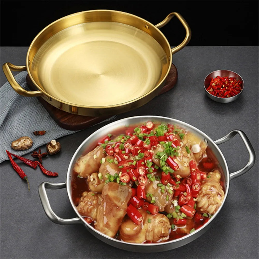 🍳 Panela de Aço Inox com Cabo – Ideal para Arroz, Frutos do Mar, Lanches e Muito Mais!
Versátil | Durável | Design Elegante | Ideal para Cozinha, Piqueniques e Camping