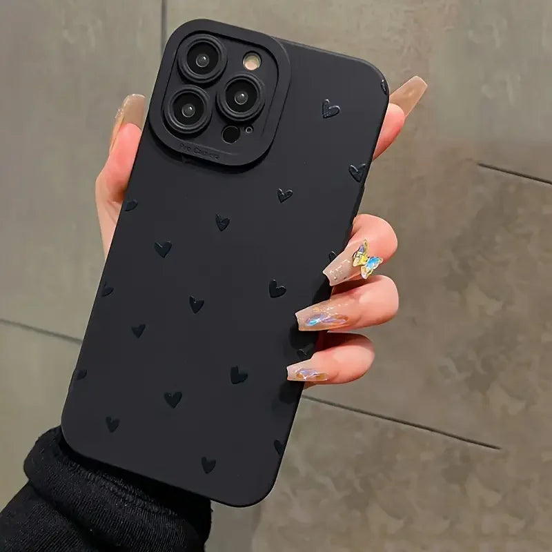 Capinha Silicone com Coracoes 🖤 por Samsung