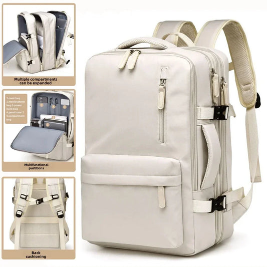 Mochila Expansível Ideal para Viagem - Vários Compartimentos para Organização e Conforto