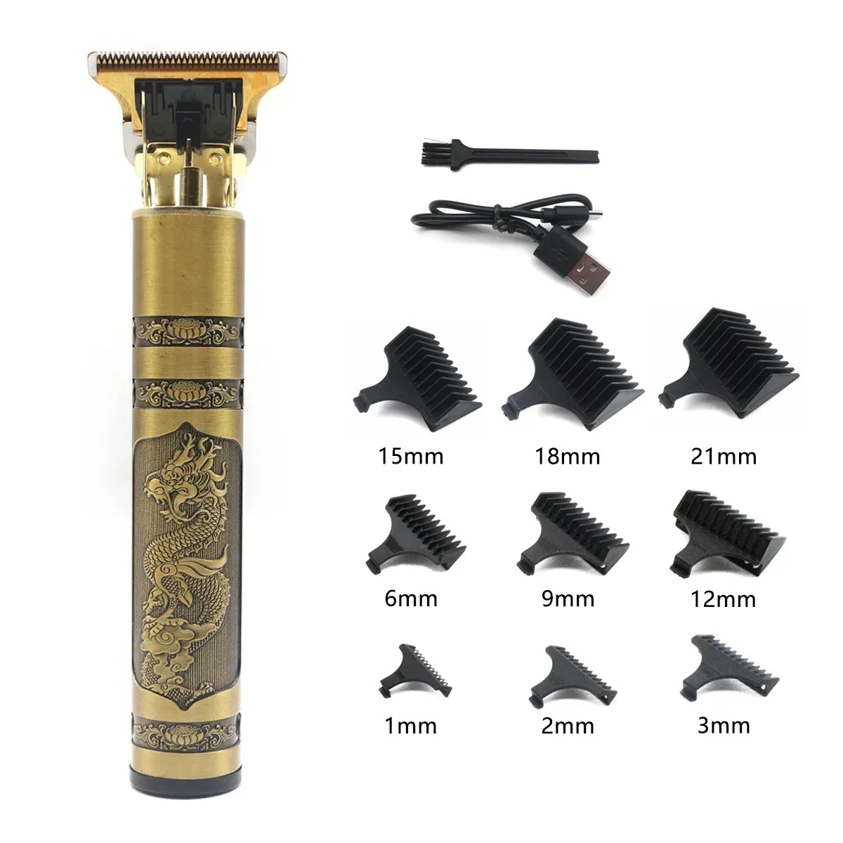 Aparador de Cabelo e Barba T9 Profissional
