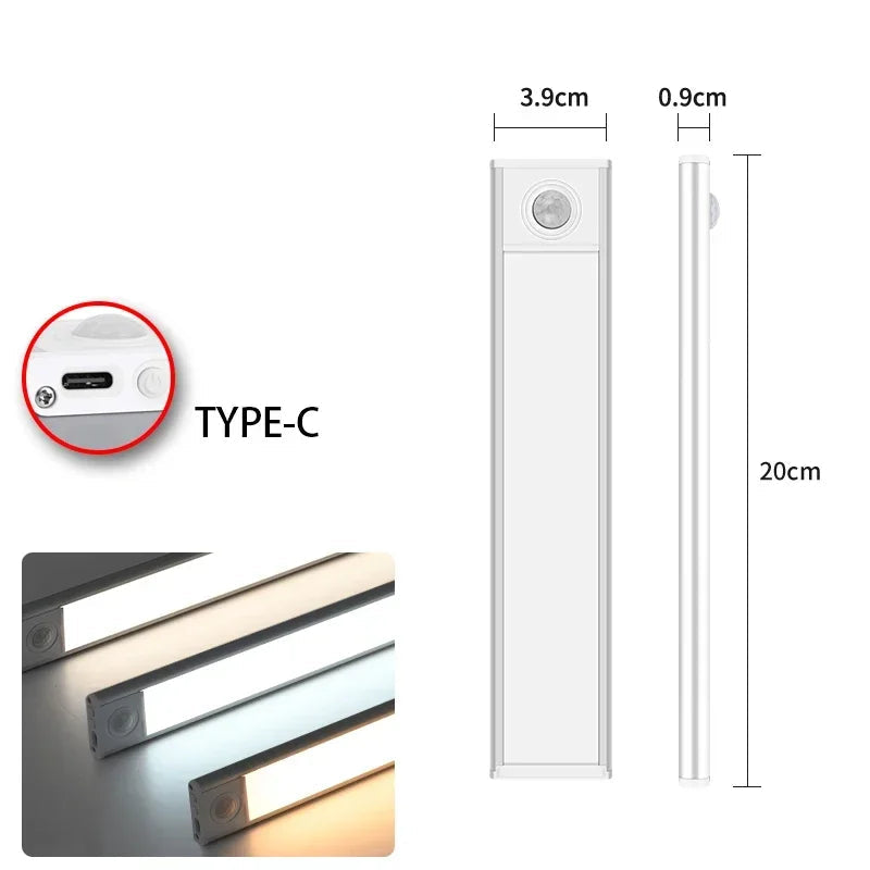 Lâmpada LED Noturna Sem Fio com Sensor de Movimento
