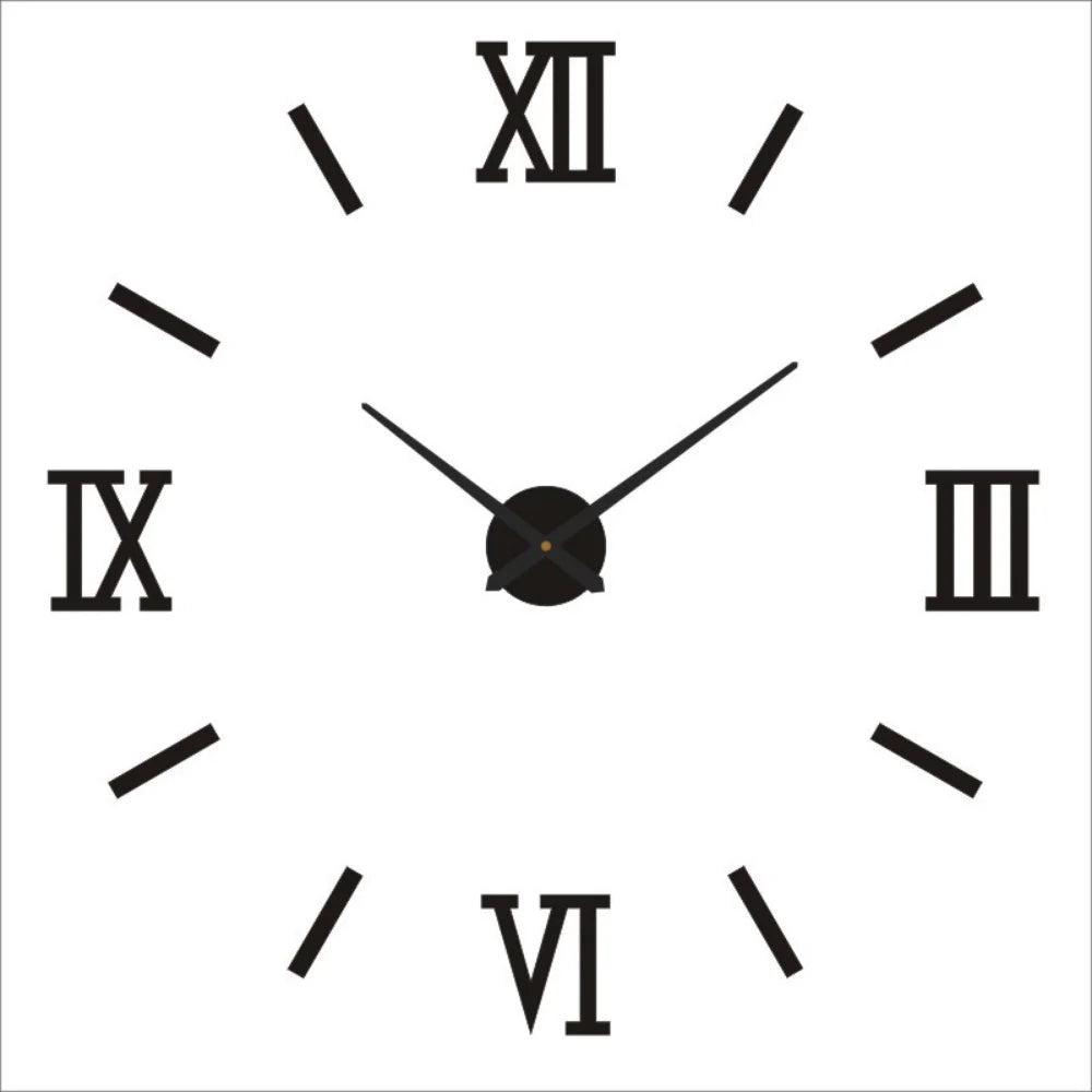 🕰️✨ Relógio de Parede Adesivo com Números Fluorescentes