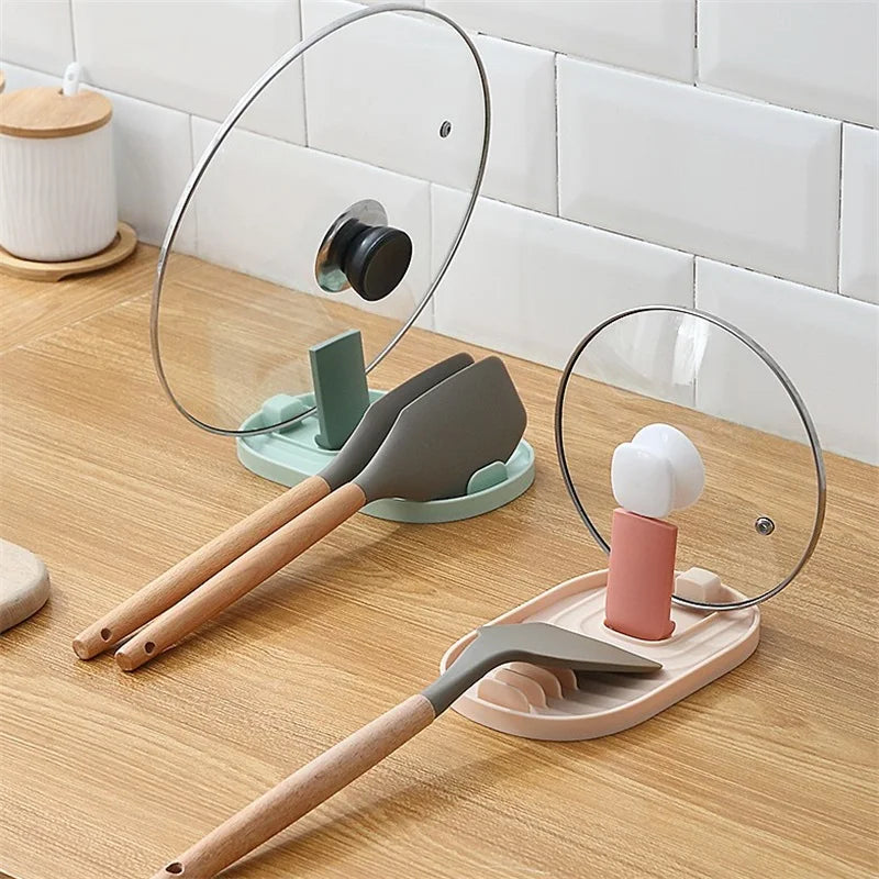 Suporte Dobrável para Tampas e Colheres/ Espátulas