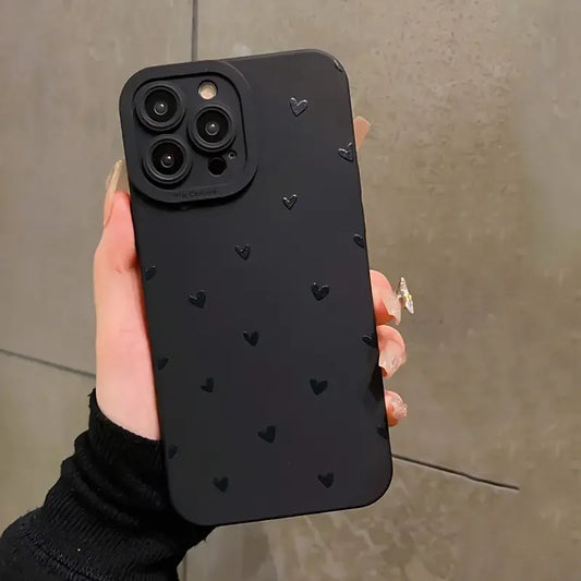 Capinha Silicone com Coracoes 🖤 por Samsung
