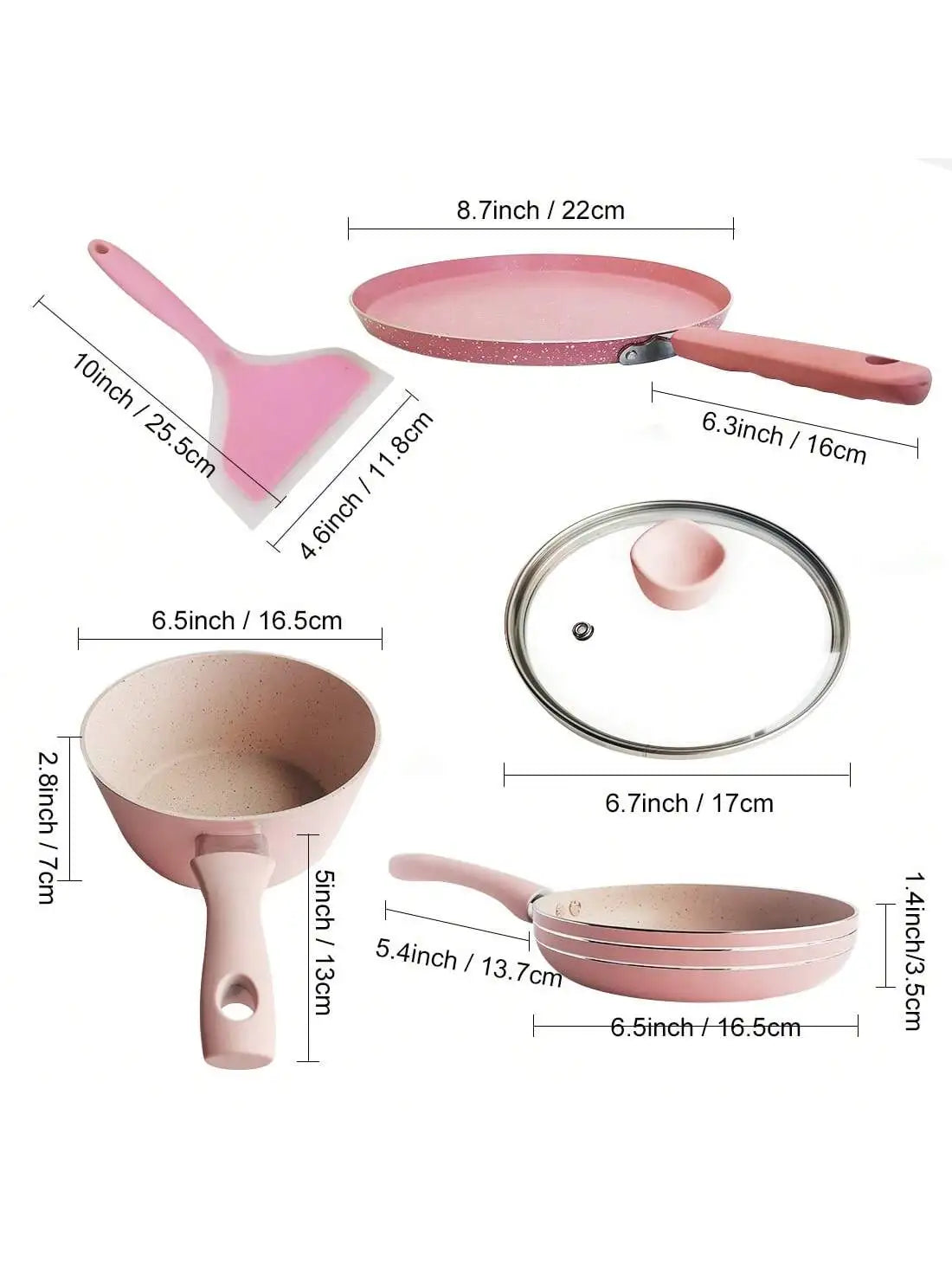🍳 Conjunto de Panelas Rosa – Antiaderente e Super Fofo | Ideal para Cozinhar com Estilo

Design Cute | Fácil de Limpar | Ideal para Papinhas, Pão Sírio, Sopas e Muito Mais!